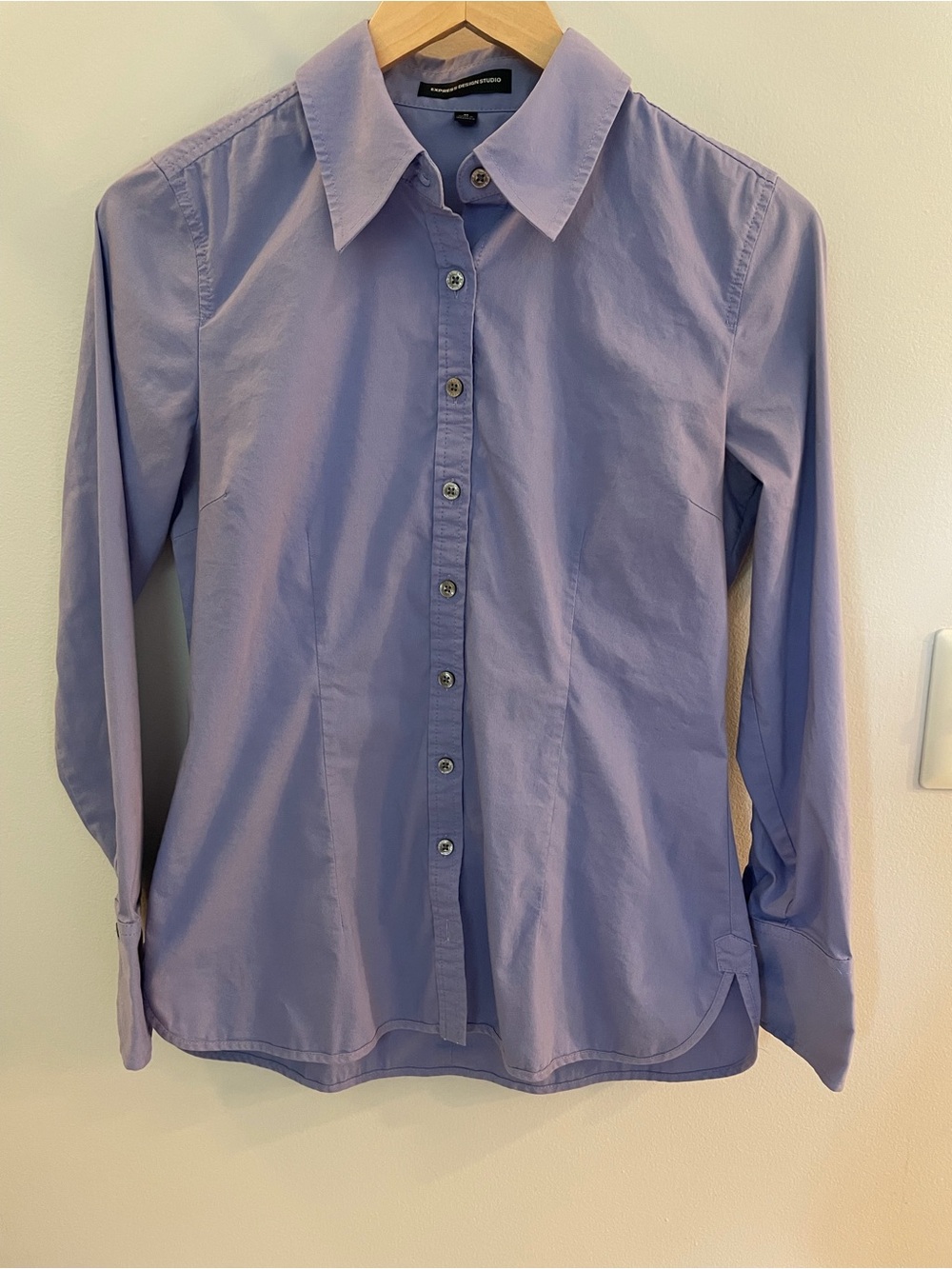 Express Lavender Button-Down Shirt